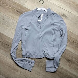 lululemon athletica It's Rulu Run Cropped Half-Zip Rhino Grey